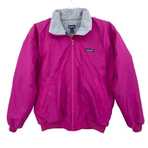 Patagonia Bomber Jacket Fleece Lining Pink Size 12